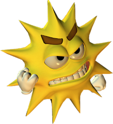 soleil - astre - environnement - smiley émoticône émoji cartoon clipart illustration - artémotic