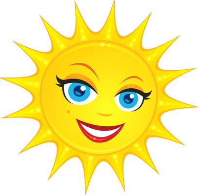 soleil - astre - environnement - smiley émoticône émoji cartoon clipart illustration - artémotic
