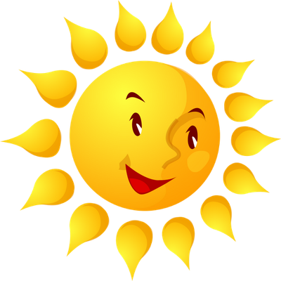 soleil - astre - environnement - smiley émoticône émoji cartoon clipart illustration - artémotic
