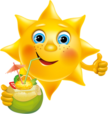 soleil - astre - environnement - smiley émoticône émoji cartoon clipart illustration - artémotic
