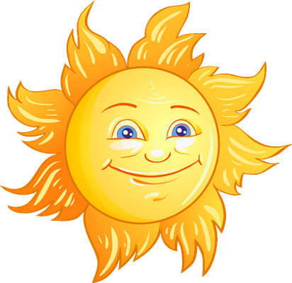 soleil - astre - environnement - smiley émoticône émoji cartoon clipart illustration - artémotic