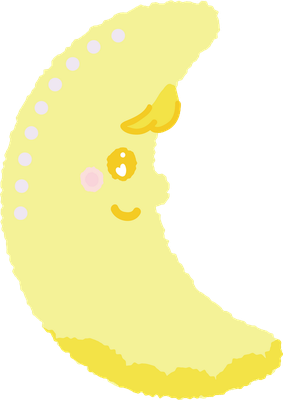 lune - astre - environnement - smiley émoticône émoji cartoon clipart illustration - artémotic