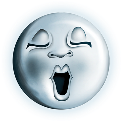 lune - astre - environnement - smiley émoticône émoji cartoon clipart illustration - artémotic
