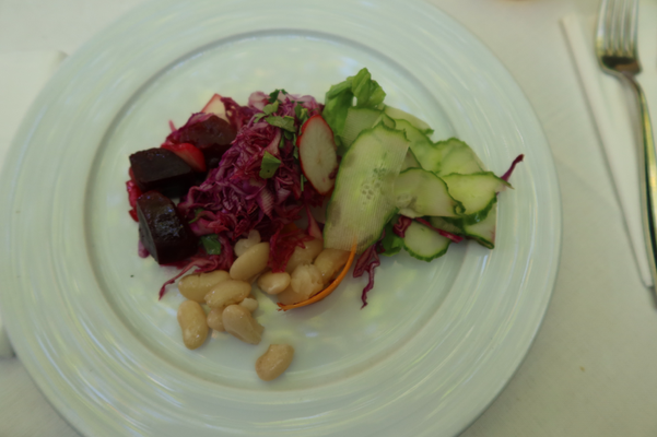 Salat in meinem Teller.
