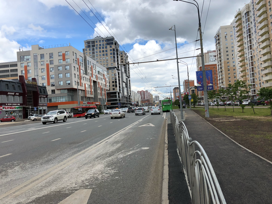 Hauptstrasse im neuen Stadtteil