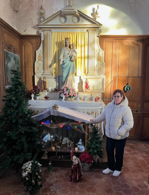 La maire de Montlevon, Nelly Guedrat, pilote l'association des Amis de l'église Saint-Martin dont l'exposition est une nouvelle fois remarquable.