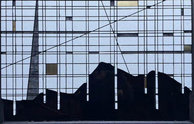 LARS J. FISCHEDICK | AERIAL | 2024 | HOLZ + KUNSTHARZ + KUPFER | 72 x 47