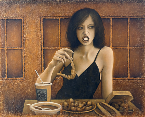 Night Lunch  /  2009  /  731x914mm  /  Oil on canvas　