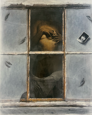 壊れた窓  /  2004  /  1621x1303mm  /  Oil on canvas　