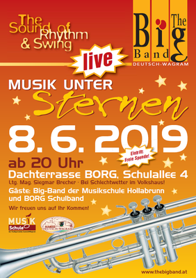 The Big Band Deutsch-Wagram - Musik unter Sternen 2019 am Dach des BORG 