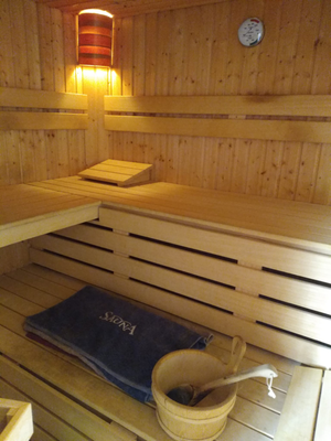 Dol op de sauna