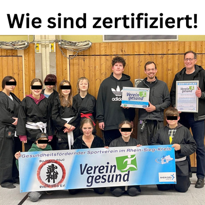 Wir wurden zum gesundheisfördernden Verein zertifiziert