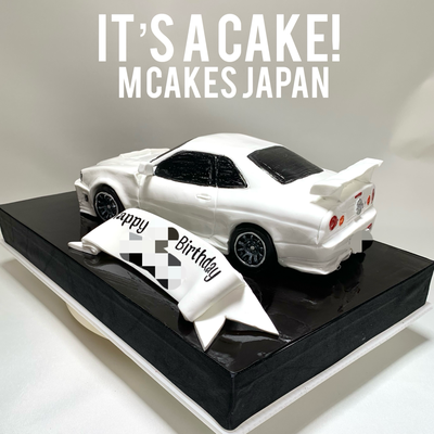 車型立体ケーキ【誕生日/イベント/オーダーメイドケーキ】カタチ/デザイン/３Dケーキ/北海道小樽スイーツ/エムケーキ