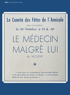La copie, la reproduction de cette image est soumise à l'autorisation de l'Association Amicale des anciens de Saint-Jo Caen