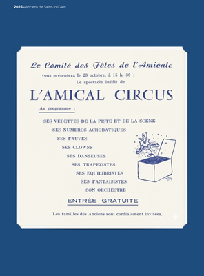 La copie, la reproduction de cette image est soumise à l'autorisation de l'Association Amicale des anciens de Saint-Jo Caen