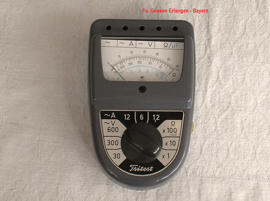 Bild 550 - Fa. Gossen Erlangen - Bayern - Multimeter Wechselstrom Typ. Tritest - Fertigungsjahr  1972