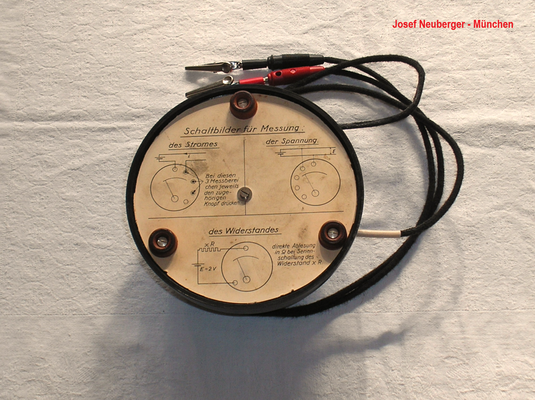 Bild 502-1 - Josef Neuberger - München - Schüler Messinstrument I / R / U - Fertigungsjahr ca. 1948