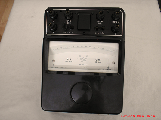 Bild 590 - Hartmann & Braun - Frankfurt a/M. - Labor Wattmeter astatisch mit Vorwiderstand - Fertigungsjahr ca. 1950