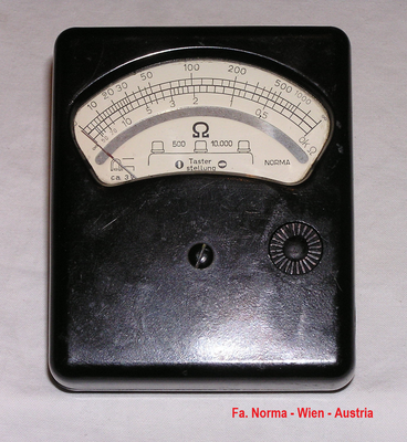 Bild 769 - Fa. Norma Wien - Austria - Kleines Widerstandsmessgerät - Fertigungsjahr ca. 1920