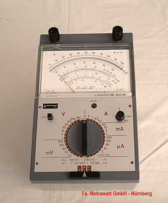Bild 633 - Fa. Metrawatt AG - Nürnberg - Universal Multimeter Modell Unigor 6e P - Fertigungsjahr 1970