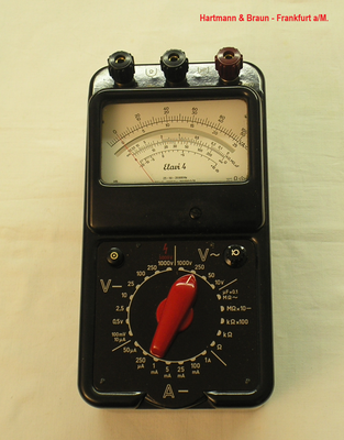 Bild 457 - Hartmann & Braun - Frankfurt a/M. - Multimeter Gleichstrom Typ. Elavi 4 - Fertigungsjahr  1961