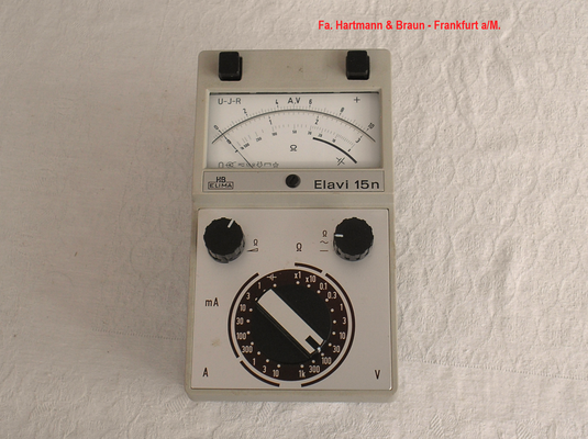 Bild 553 - Fa. Hartmann & Braun Frankfurt a/M. - Multimeter Modell Elavi 15n  für den Kundendienst vor Ort - Fertigungsjahr ca. 1980