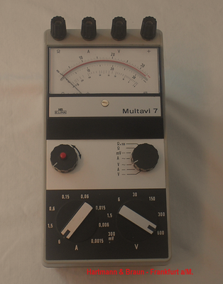 Bild 685 - Hartmann & Braun - Frankfurt a/M. - Multimeter Modell Multavi 7 - Fertigungsjahr ca. 1971