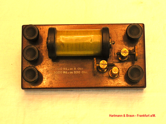 Bild 609 - Hartmann & Braun - Frankfurt a/M. - Induktor - Summer DC / AC 50 Volt AC - Fertigungsjahr 1889