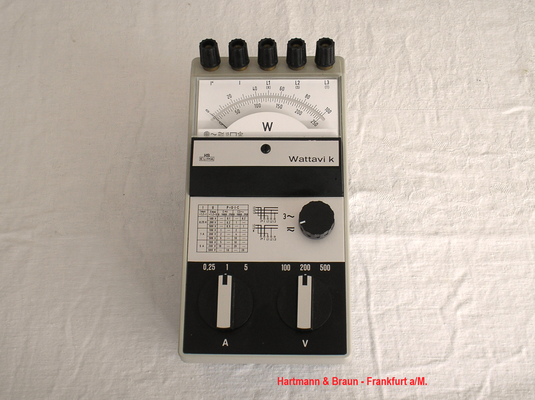 Bild 601 - Hartmann & Braun - Frankfurt a/M. - Leistungsmesser Modell Wattavi k - Fertigungsjahr  1968