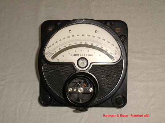 Bild 602 - Hartmann & Braun - Frankfurt a/M. - Temperatur Messgerät für die Fa. Siebert in Hanau gefertigt - Fertigungsjahr ca.  1935