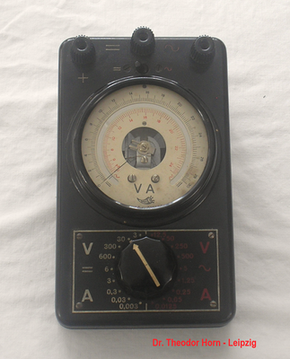 Bild 663 - Dr. Theodor Horn - Leipzig - Multimeter AC / DC - Modell OK A 9 - Fertigungsjahr ca. 1942