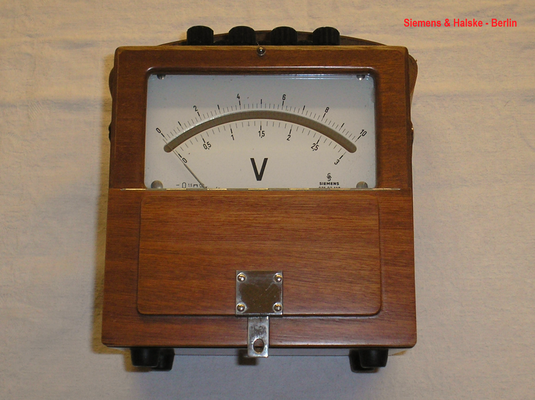 Bild 473 - Siemens & Halske - Berlin - Labor Voltmeter Gleichspannung bis 30,0 Volt - Fertigungsjahr 1958