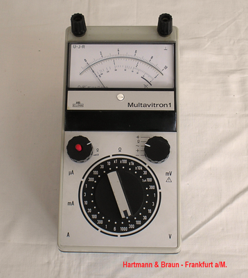 Bild 635 - Hartmann & Braun - Frankfurt a/M. - Multimeter mit Fet. Verstärker - Modell Multavitron 1 - Fertigungsjahr 1977