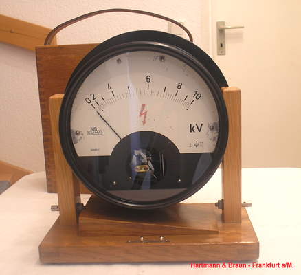 Bild 703 - Hartmann & Braun - Frankfurt a/M. - Elektrostatischer Spannungsmesser Modell Seht - Fertigungsjahr  1954