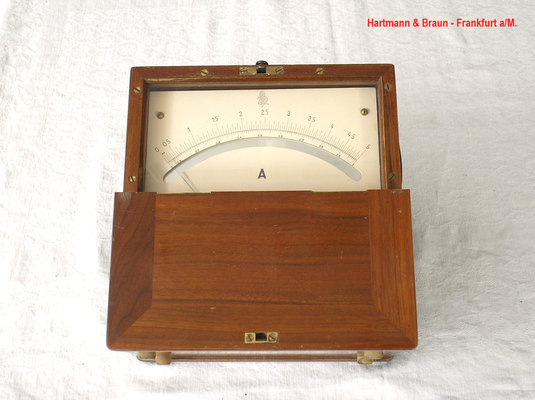 Bild 540 - Hartmann & Braun - Frankfurt a/M. - Dreheisen Ampere Meter W / G - Fertigungsjahr  1929 