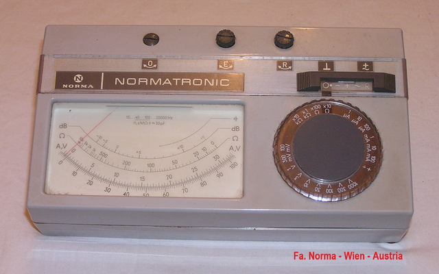 Bild 768 - Norma Wien - Austria - Multimeter Modell Normatronic 1811 - Fertigungsjahr 1975