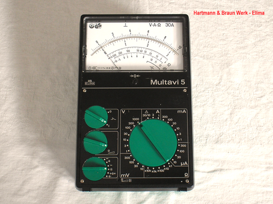 Bild 525 - Hartmann & Braun Frankfurt a/M. - Multimeter Multavi 5 - Werk Elima - Fertigungsjahr 12. 1984