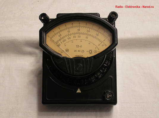 Bild 531 - Radio - Elektronika - Narod.ru - Multimeter Modell TL - 4 - A / V / Ohm - Fertigungsjahr 1966