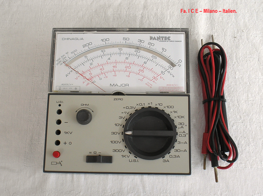 Bild 559 - Fa. ICE - Milano - Italien - Multimeter Modell Major - Fertigungsjahr ca. 1978