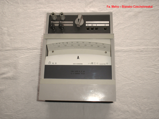 Bild 493 - Metra - Blansko - Czechslowakia - Präzisions  Ampere Meter Gleich / Wechselstrom Typ. FL 21 - Fertigungsjahr  1988