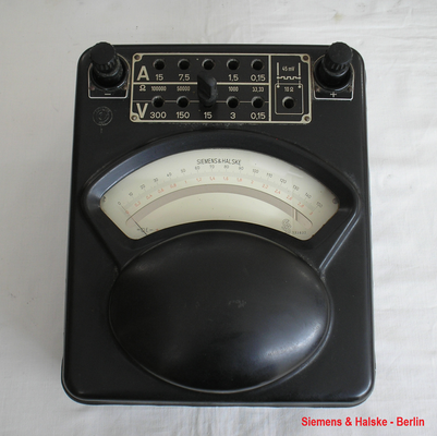 Bild 619 - Siemens & Halske - Berlin - 10 Ohm Labor Multimeter U / I - Gleichstrom - Fertigungsjahr ca. 1920