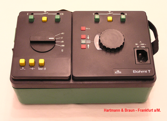 Bild 751 - Hartmann & Braun - Frankfurt a/M. - Erd - Widerstandsmessgerät Modell Elohmi " T " - Fertigungsjahr  1981