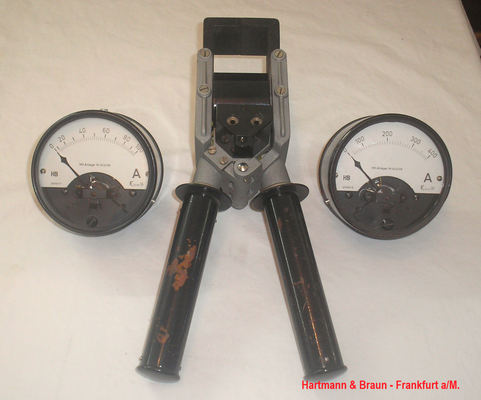 Bild 680 - Hartmann & Braun - Frankfurt a/M. - Dietze Anleger IDm 1000 im Set mit 2 geeichten Aufsteck Amperemeter vom Typ. JFktfa. - Fertigungsjahr ca. 1950