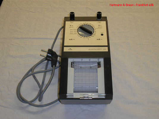 Bild 486 - Hartmann & Braun Frankfurt a/M. - Elaviscript 2 N Papierregistrierer - Fertigungsjahr 1977