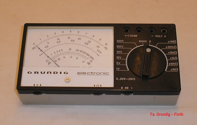 Bild 743 - Fa. Grundig – Fürth - Vielfach Multimeter Modell UV 35 - Fertigungsjahr ca. 1970