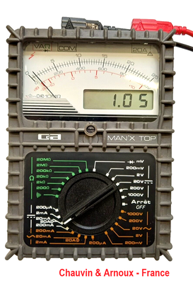 Bild 753 - Chauvin & Arnoux - France - Multimeter A / D - Modell MAN`X - TOP - Fertigungsjahr 1983