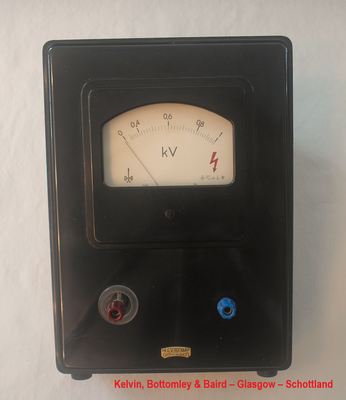 Bild 676 - Kelvin, Bottomley & Barid - Glasgow - Schottland - Multizellular – Voltmeter bis 1000 Volt. - Fertigungsjahr ca. 1965