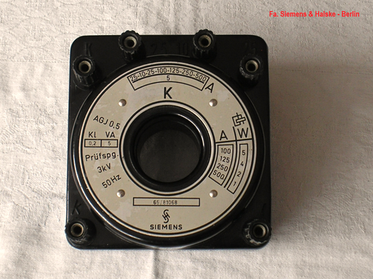Bild 522 - Fa. Siemens & Halske - Berlin - Messwandler Strom - Fertigungsjahr ca. 1965