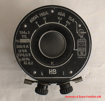 Bild 657 - Hartmann & Braun - Stromwandler Modell Ti Mu 5 für Multavi 5 - Fertigungsjahr 1954