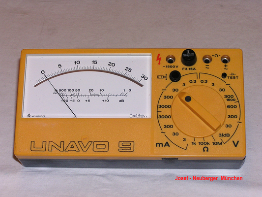 Bild 781 - Josef Neuberger - München - Multimeter Modell Unavo 9 - Fertigungsjahr 1976